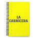 La Carnicera The Butcher | Yellow Spiral Notebook, 140 Dotted Sheets | Funny Gift Idea Home Office Work | Mexican Spanish Pride Gift Mexicada