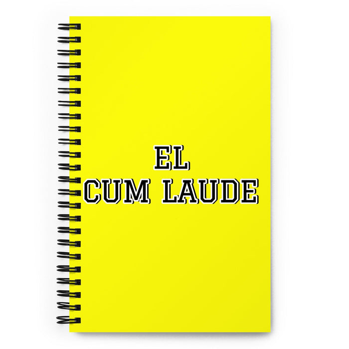 El Cum Laude The Cum Laude | Yellow Spiral Notebook, 140 Dotted Sheets | Funny Gift Idea Home Office Work | Mexican Spanish Pride Gift Mexicada