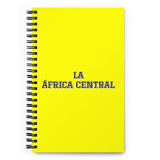 La África Central The Central African | Yellow Spiral Notebook, 140 Dotted Sheets | Funny Gift Idea Home Office Work | Mexican Spanish Pride Gift Mexicada