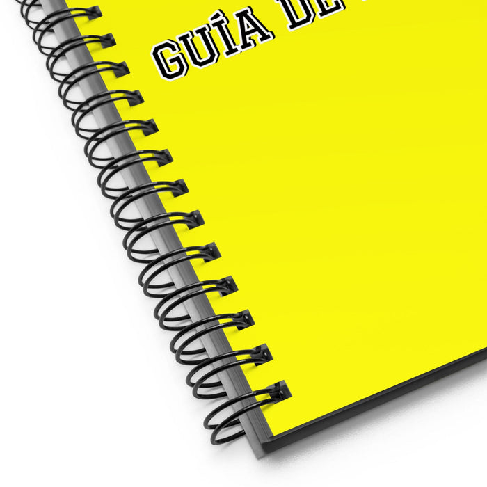 La Guía De Museos The Museum Guide | Yellow Spiral Notebook, 140 Dotted Sheets | Funny Gift Idea Home Office Work | Mexican Spanish Pride Gift Mexicada