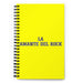 La Amante Del Rock The Rock Music Lover | Yellow Spiral Notebook, 140 Dotted Sheets | Funny Gift Idea Home Office Work | Mexican Spanish Pride Gift Mexicada