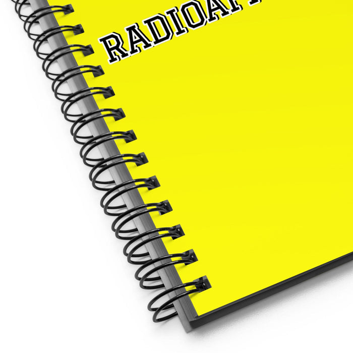 La Radioaficionada The Ham Radio Operator | Yellow Spiral Notebook, 140 Dotted Sheets | Funny Gift Idea Home Office Work | Mexican Spanish Pride Gift Mexicada