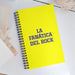 La Fanática Del Rock The Rock Music Lover | Yellow Spiral Notebook, 140 Dotted Sheets | Funny Gift Idea Home Office Work | Mexican Spanish Pride Gift Mexicada