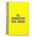 El Fanático Del Rock The Rock Music Lover | Yellow Spiral Notebook, 140 Dotted Sheets | Funny Gift Idea Home Office Work | Mexican Spanish Pride Gift Mexicada