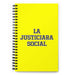 La Justiciara Social The Social Justice Advocate | Yellow Spiral Notebook, 140 Dotted Sheets | Funny Gift Idea Home Office Work | Mexican Spanish Pride Gift Mexicada