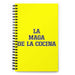 La Maga De La Cocina The Kitchen Wizard | Yellow Spiral Notebook, 140 Dotted Sheets | Funny Gift Idea Home Office Work | Mexican Spanish Pride Gift Mexicada