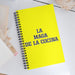 La Maga De La Cocina The Kitchen Wizard | Yellow Spiral Notebook, 140 Dotted Sheets | Funny Gift Idea Home Office Work | Mexican Spanish Pride Gift Mexicada