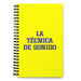 La Técnica De Sonido The Sound Technician | Yellow Spiral Notebook, 140 Dotted Sheets | Funny Gift Idea Home Office Work | Mexican Spanish Pride Gift Mexicada