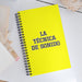 La Técnica De Sonido The Sound Technician | Yellow Spiral Notebook, 140 Dotted Sheets | Funny Gift Idea Home Office Work | Mexican Spanish Pride Gift Mexicada