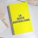 La Oeste Australiana The Western Australian | Yellow Spiral Notebook, 140 Dotted Sheets | Funny Gift Idea Home Office Work | Mexican Spanish Pride Gift Mexicada