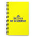 La Ratona De Gimnasio The Gym Rat | Yellow Spiral Notebook, 140 Dotted Sheets | Funny Gift Idea Home Office Work | Mexican Spanish Pride Gift Mexicada