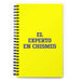 El Experto En Chismes The Gossip Expert | Yellow Spiral Notebook, 140 Dotted Sheets | Funny Gift Idea Home Office Work | Mexican Spanish Pride Gift Mexicada