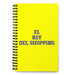 El Rey Del Shopping The Shopping Queen / King | Yellow Spiral Notebook, 140 Dotted Sheets | Funny Gift Idea Home Office Work | Mexican Spanish Pride Gift Mexicada