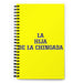 La Hija De La Chingada The Troublesome One | Yellow Spiral Notebook, 140 Dotted Sheets | Funny Gift Idea Home Office Work | Mexican Spanish Pride Gift Mexicada