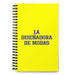 La Diseñadora De Modas The Fashion Designer | Yellow Spiral Notebook, 140 Dotted Sheets | Funny Gift Idea Home Office Work | Mexican Spanish Pride Gift Mexicada