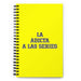 La Adicta A Las Series The Series Addict | Yellow Spiral Notebook, 140 Dotted Sheets | Funny Gift Idea Home Office Work | Mexican Spanish Pride Gift Mexicada