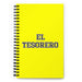 El Tesorero The Treasurer | Yellow Spiral Notebook, 140 Dotted Sheets | Funny Gift Idea Home Office Work | Mexican Spanish Pride Gift Mexicada