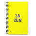 La Zen The Zen Practitioner | Yellow Spiral Notebook, 140 Dotted Sheets | Funny Gift Idea Home Office Work | Mexican Spanish Pride Gift Mexicada