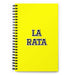 La Rata The Rat | Yellow Spiral Notebook, 140 Dotted Sheets | Funny Gift Idea Home Office Work | Mexican Spanish Pride Gift Mexicada