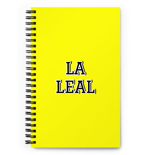 La Leal The Loyalist (Type 6) | Yellow Spiral Notebook, 140 Dotted Sheets | Funny Gift Idea Home Office Work | Mexican Spanish Pride Gift Mexicada