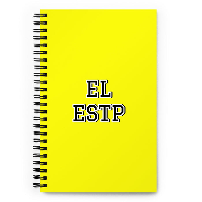 El Estp The Entrepreneur | Yellow Spiral Notebook, 140 Dotted Sheets | Funny Gift Idea Home Office Work | Mexican Spanish Pride Gift Mexicada