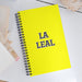 La Leal The Loyal One | Yellow Spiral Notebook, 140 Dotted Sheets | Funny Gift Idea Home Office Work | Mexican Spanish Pride Gift Mexicada