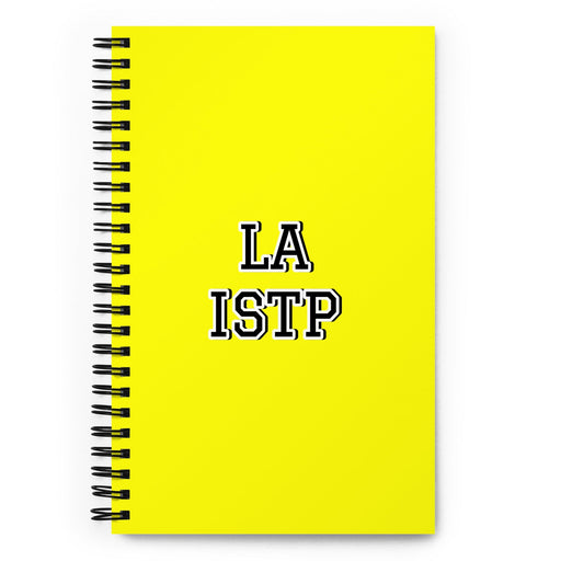 La Istp The Virtuoso | Yellow Spiral Notebook, 140 Dotted Sheets | Funny Gift Idea Home Office Work | Mexican Spanish Pride Gift Mexicada