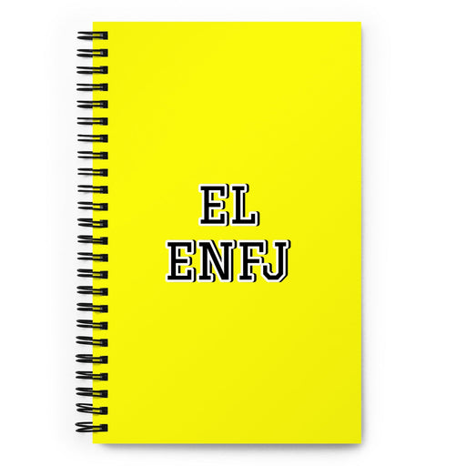 El Enfj The Protagonist | Yellow Spiral Notebook, 140 Dotted Sheets | Funny Gift Idea Home Office Work | Mexican Spanish Pride Gift Mexicada