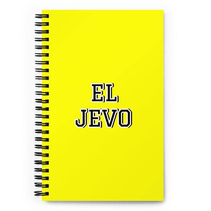 El Jevo The Girlfriend/Boyfriend | Yellow Spiral Notebook, 140 Dotted Sheets | Funny Gift Idea Home Office Work | Mexican Spanish Pride Gift Mexicada