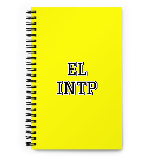 El Intp The Thinker | Yellow Spiral Notebook, 140 Dotted Sheets | Funny Gift Idea Home Office Work | Mexican Spanish Pride Gift Mexicada