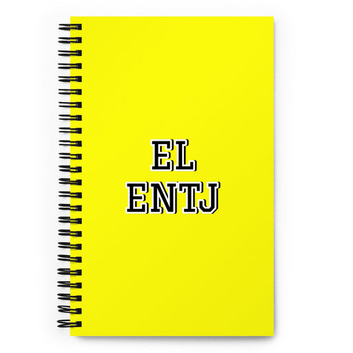 El Entj The Commander | Yellow Spiral Notebook, 140 Dotted Sheets | Funny Gift Idea Home Office Work | Mexican Spanish Pride Gift Mexicada