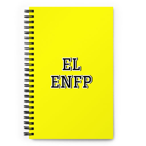 El Enfp The Campaigner | Yellow Spiral Notebook, 140 Dotted Sheets | Funny Gift Idea Home Office Work | Mexican Spanish Pride Gift Mexicada