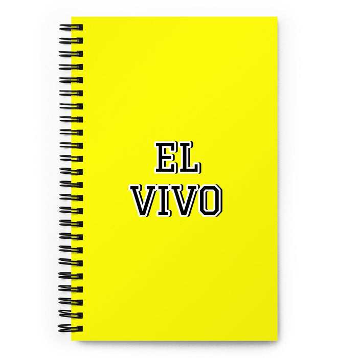 El Vivo The Clever One | Yellow Spiral Notebook, 140 Dotted Sheets | Funny Gift Idea Home Office Work | Mexican Spanish Pride Gift Mexicada