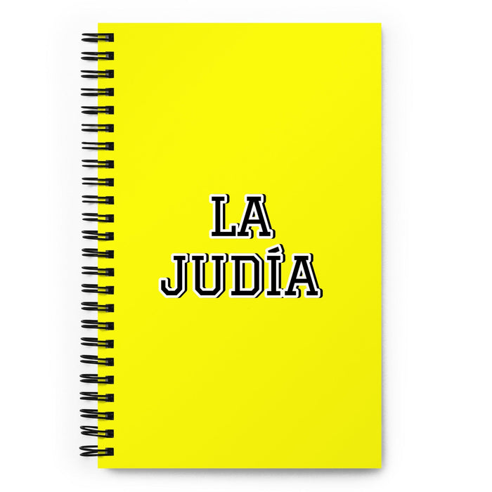 La Judía The Jew | Yellow Spiral Notebook, 140 Dotted Sheets | Funny Gift Idea Home Office Work | Mexican Spanish Pride Gift Mexicada