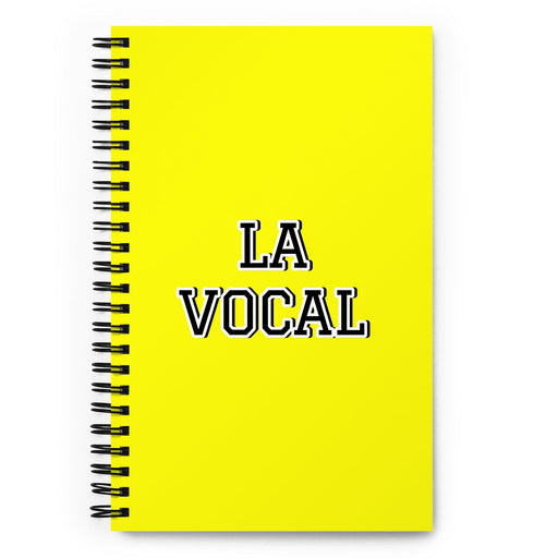 La Vocal The Vocal Member | Yellow Spiral Notebook, 140 Dotted Sheets | Funny Gift Idea Home Office Work | Mexican Spanish Pride Gift Mexicada