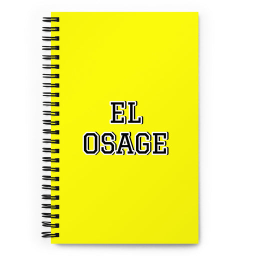 El Osage The Osage | Yellow Spiral Notebook, 140 Dotted Sheets | Funny Gift Idea Home Office Work | Mexican Spanish Pride Gift Mexicada