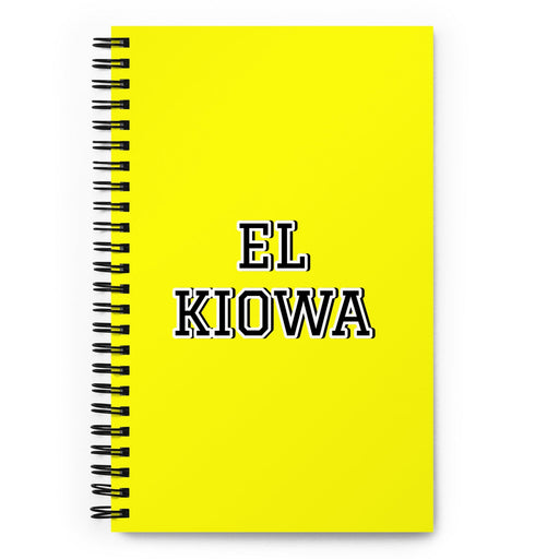 El Kiowa The Kiowa | Yellow Spiral Notebook, 140 Dotted Sheets | Funny Gift Idea Home Office Work | Mexican Spanish Pride Gift Mexicada