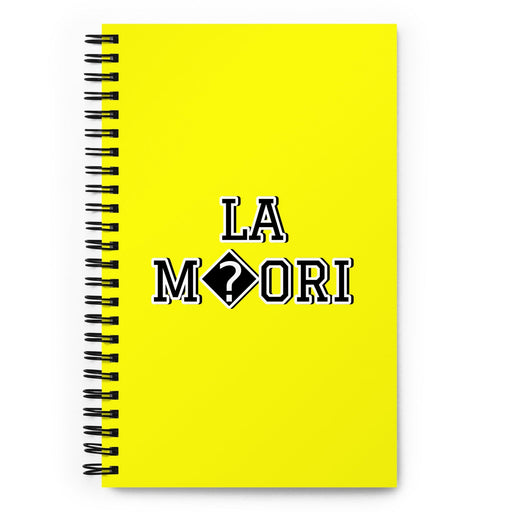 La Māori The Māori | Yellow Spiral Notebook, 140 Dotted Sheets | Funny Gift Idea Home Office Work | Mexican Spanish Pride Gift Mexicada