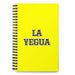 La Yegua The Horse | Yellow Spiral Notebook, 140 Dotted Sheets | Funny Gift Idea Home Office Work | Mexican Spanish Pride Gift Mexicada