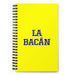 La Bacán The Awesome One | Yellow Spiral Notebook, 140 Dotted Sheets | Funny Gift Idea Home Office Work | Mexican Spanish Pride Gift Mexicada