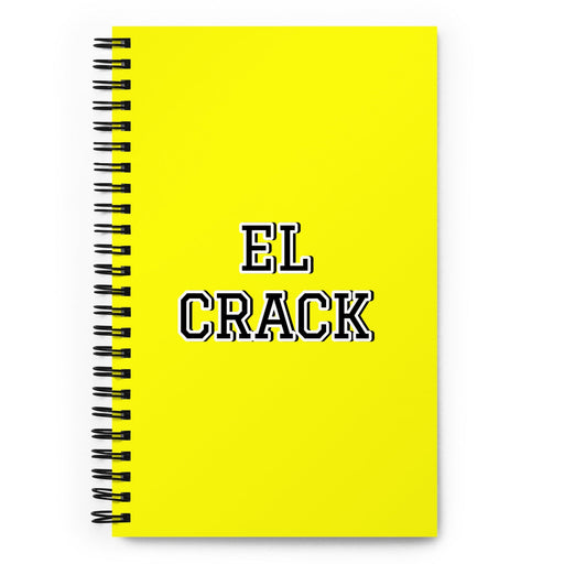 El Crack The Expert/Star | Yellow Spiral Notebook, 140 Dotted Sheets | Funny Gift Idea Home Office Work | Mexican Spanish Pride Gift Mexicada