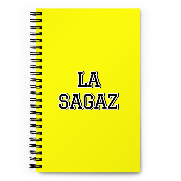 La Sagaz The Clever One | Yellow Spiral Notebook, 140 Dotted Sheets | Funny Gift Idea Home Office Work | Mexican Spanish Pride Gift Mexicada