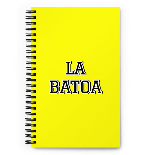 La Batoa The Guy | Yellow Spiral Notebook, 140 Dotted Sheets | Funny Gift Idea Home Office Work | Mexican Spanish Pride Gift Mexicada