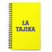 La Tajika The Tajik | Yellow Spiral Notebook, 140 Dotted Sheets | Funny Gift Idea Home Office Work | Mexican Spanish Pride Gift Mexicada