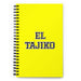 El Tajiko The Tajik | Yellow Spiral Notebook, 140 Dotted Sheets | Funny Gift Idea Home Office Work | Mexican Spanish Pride Gift Mexicada