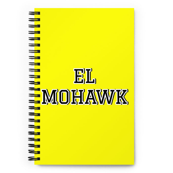 El Mohawk The Mohawk | Yellow Spiral Notebook, 140 Dotted Sheets | Funny Gift Idea Home Office Work | Mexican Spanish Pride Gift Mexicada