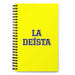 La Deísta The Deist | Yellow Spiral Notebook, 140 Dotted Sheets | Funny Gift Idea Home Office Work | Mexican Spanish Pride Gift Mexicada