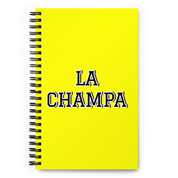 La Champa The Shack Lover | Yellow Spiral Notebook, 140 Dotted Sheets | Funny Gift Idea Home Office Work | Mexican Spanish Pride Gift Mexicada