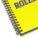 La Rolera The Roller | Yellow Spiral Notebook, 140 Dotted Sheets | Funny Gift Idea Home Office Work | Mexican Spanish Pride Gift Mexicada