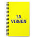 La Virgen The Shocked One | Yellow Spiral Notebook, 140 Dotted Sheets | Funny Gift Idea Home Office Work | Mexican Spanish Pride Gift Mexicada